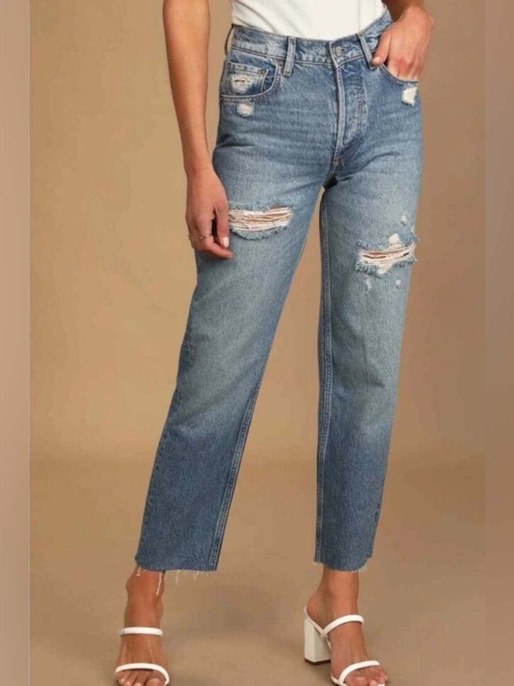 Boyish Jeans Tommy High Rise Straight in Dirty Dancing NWT